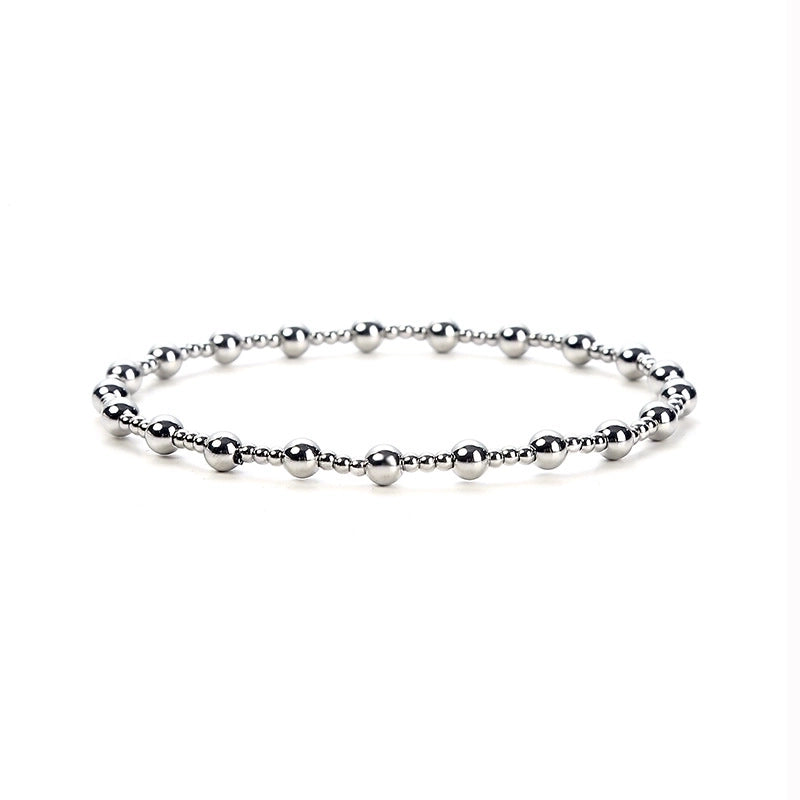 Basic Geometric Stainless Steel Plating Bracelets 1 Piece
