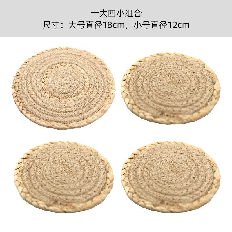 Pastoral Lattice Pure Cotton Tablecloths Artificial Decorations