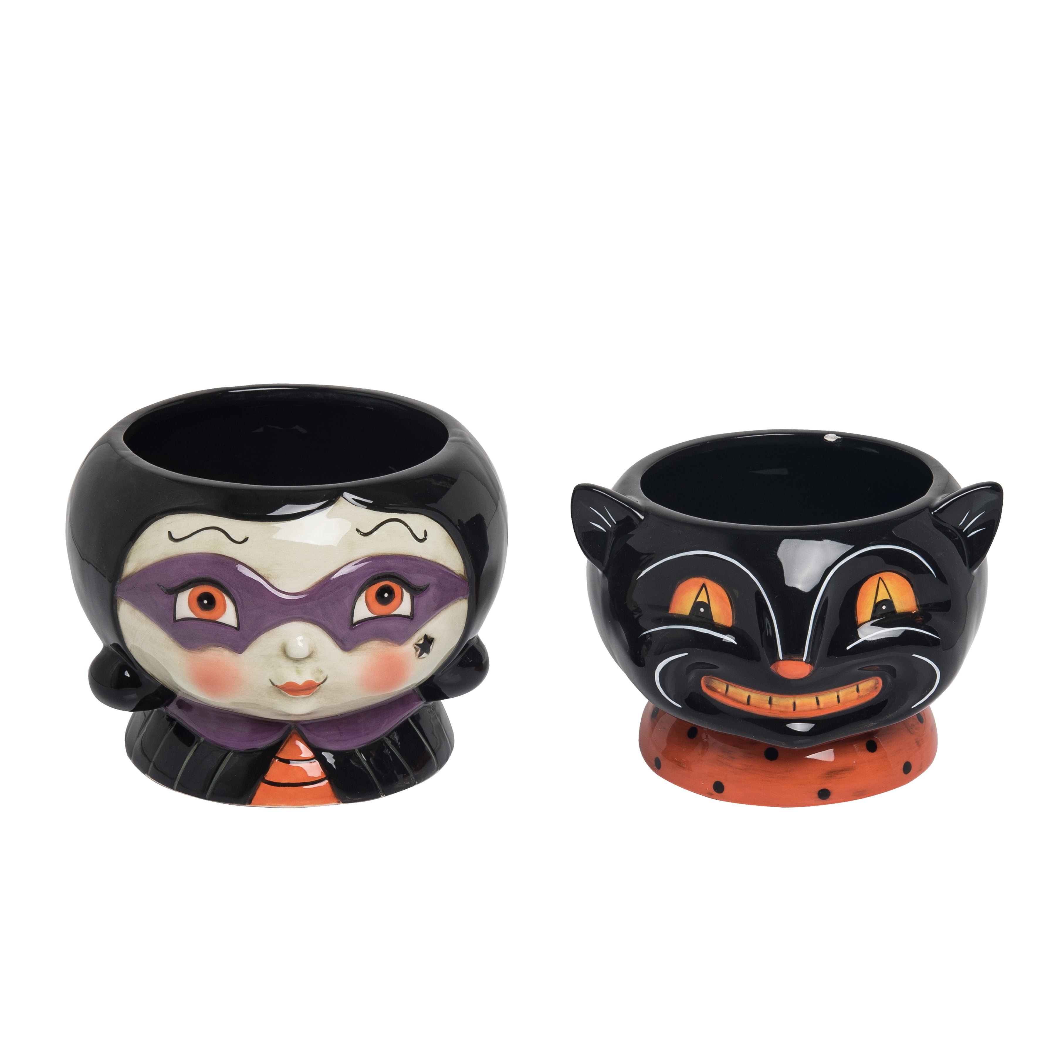 Johanna Parker Sassy Cat & Witch Bowls