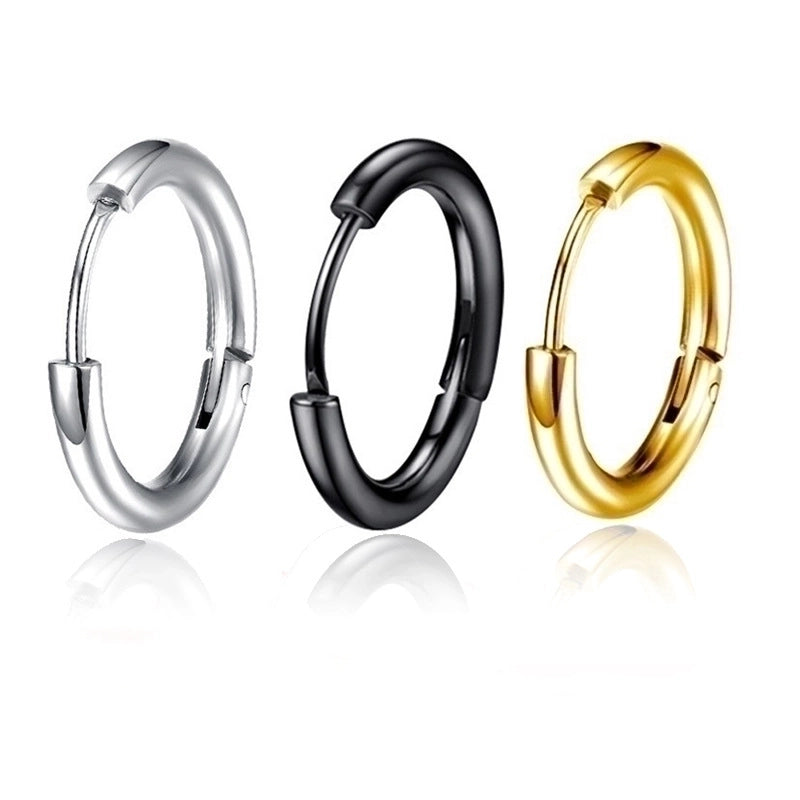 1 Piece Minimalist Geometric Plating Stainless Steel Earrings
