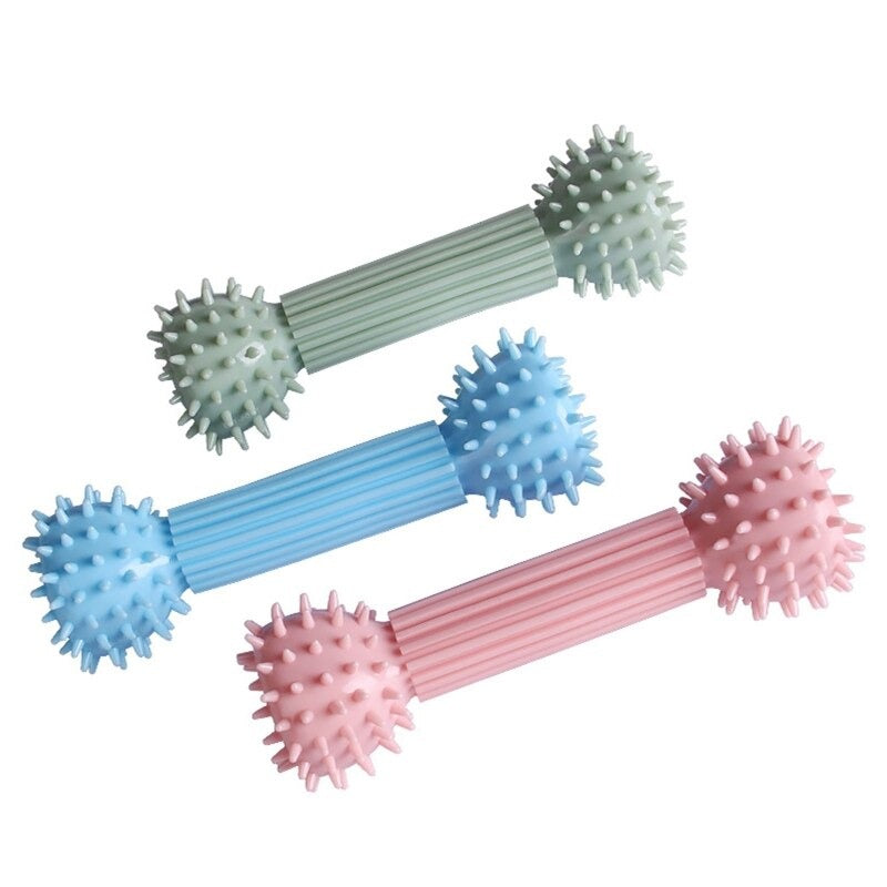 Dogs Teething Barbell Tug Chewing Toys