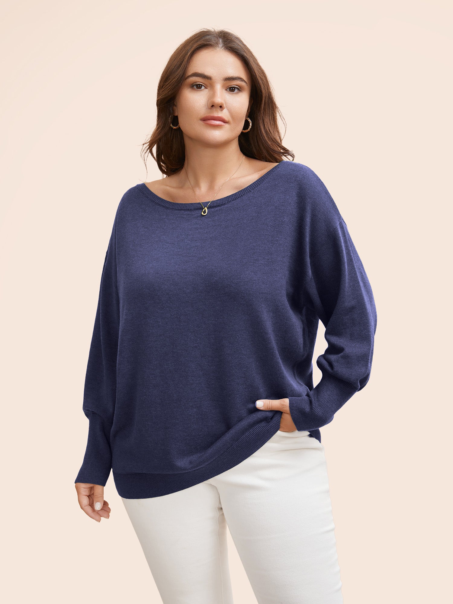 Supersoft Essentials Boat Neck Drop Shoulder Pullover