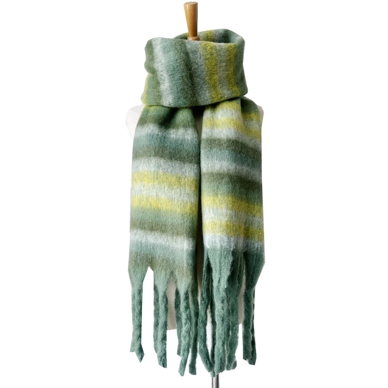 Women's Elegant Basic Stripe Polyester Scarf