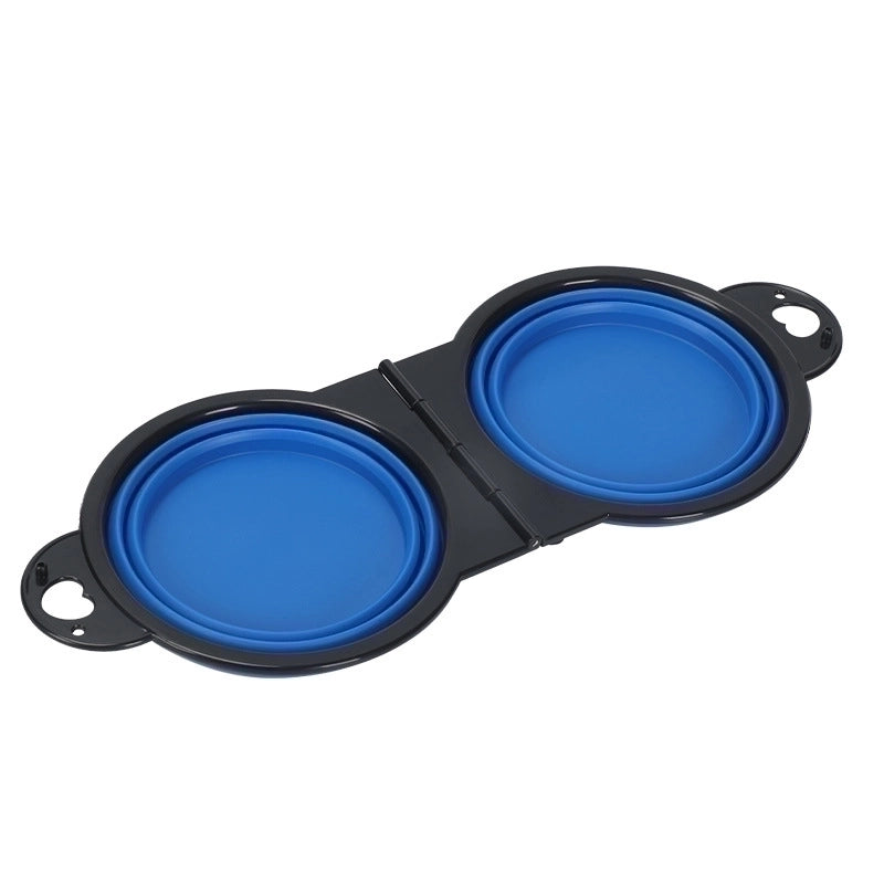 Minimalist Silica Gel Color Block Pet Tableware