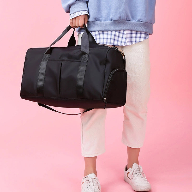 Unisex Fashion Solid Color Nylon Waterproof Travel Bags