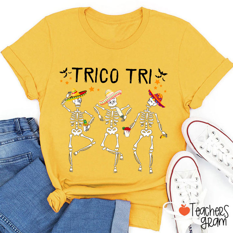 Trico Tri Halloween Spanish Teacher T-Shirt