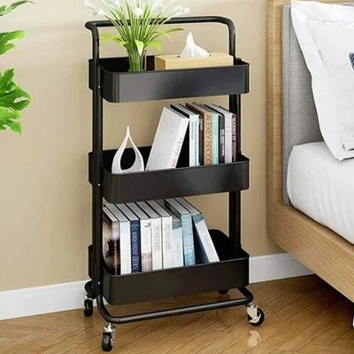 3-Tier Multipurpose Metal Trolley