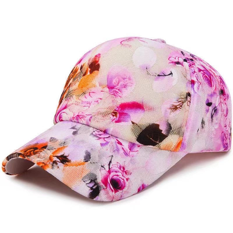 New Fashion Personalized Printed Baseball Cap Stylish Internet Celebrity Elegant Cap Women's Sunscreen Hat