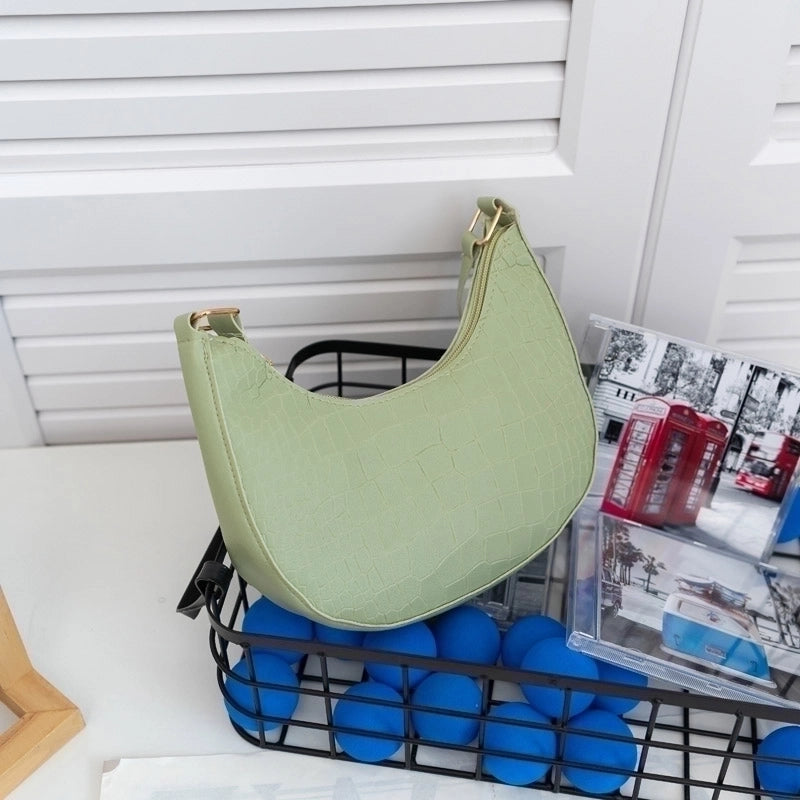 Women's All Seasons Pu Leather Basic Shoulder Bag Underarm Bag
