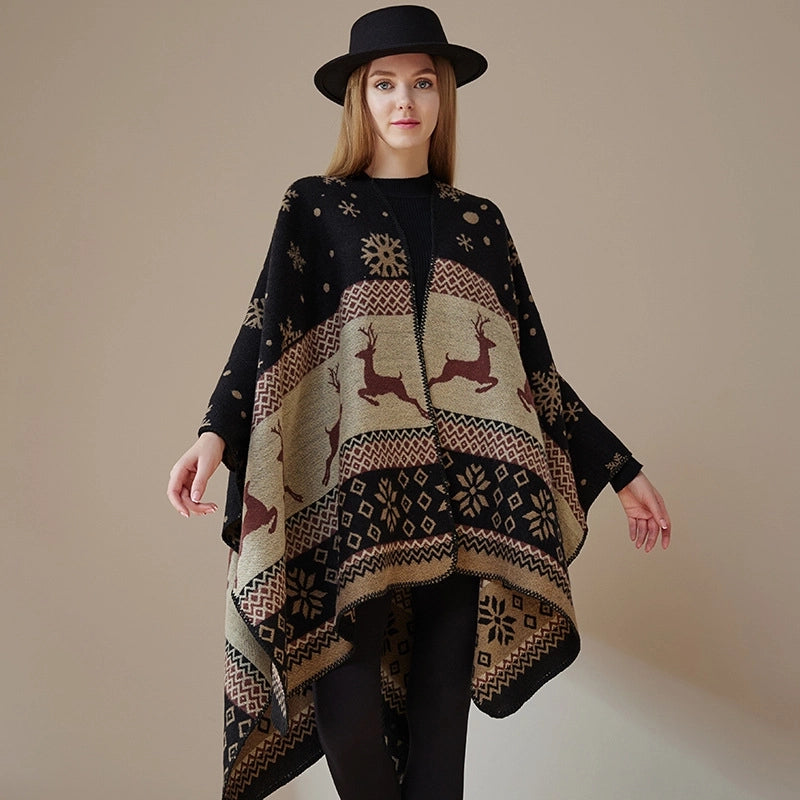 Unisex Ethnic Style Geometric Imitation Cashmere Shawl