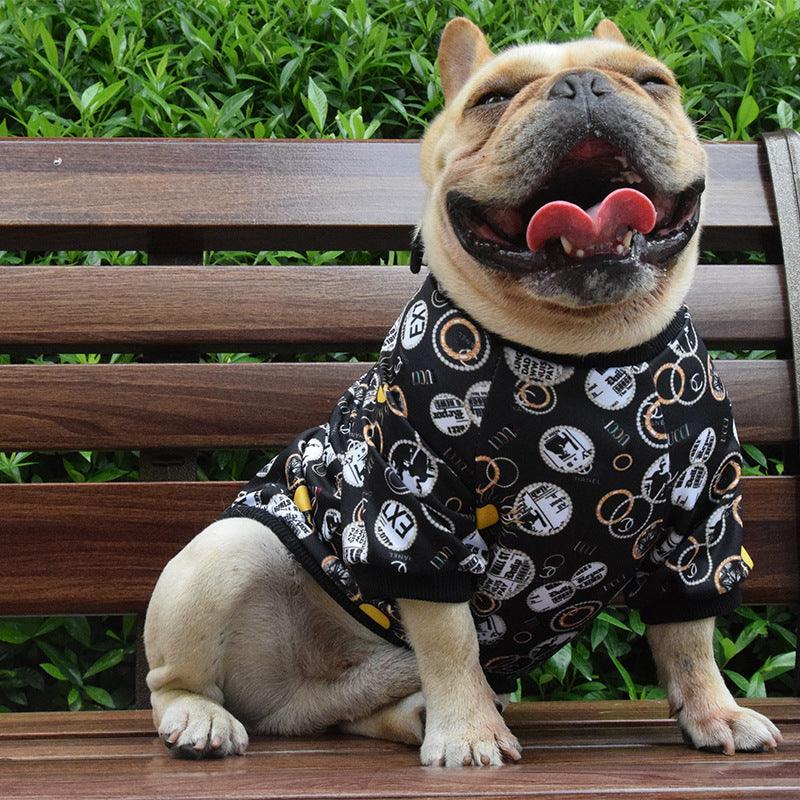 Fashionable Printed Pet Clothes For Spring And Autumn - Stylish Dog