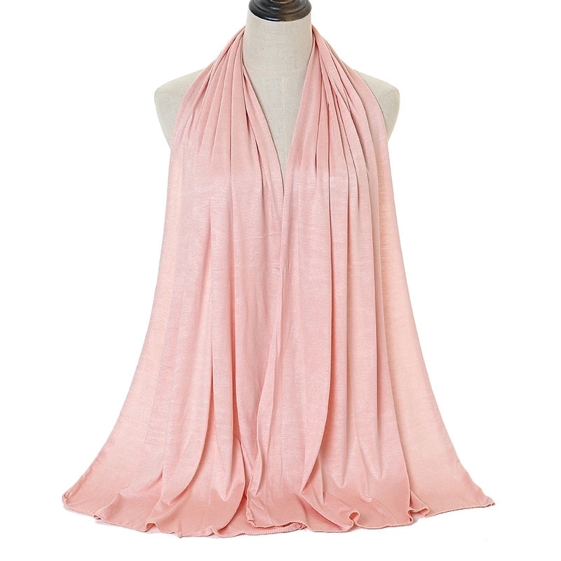 Women's Minimalist Solid Color Monel Scarf