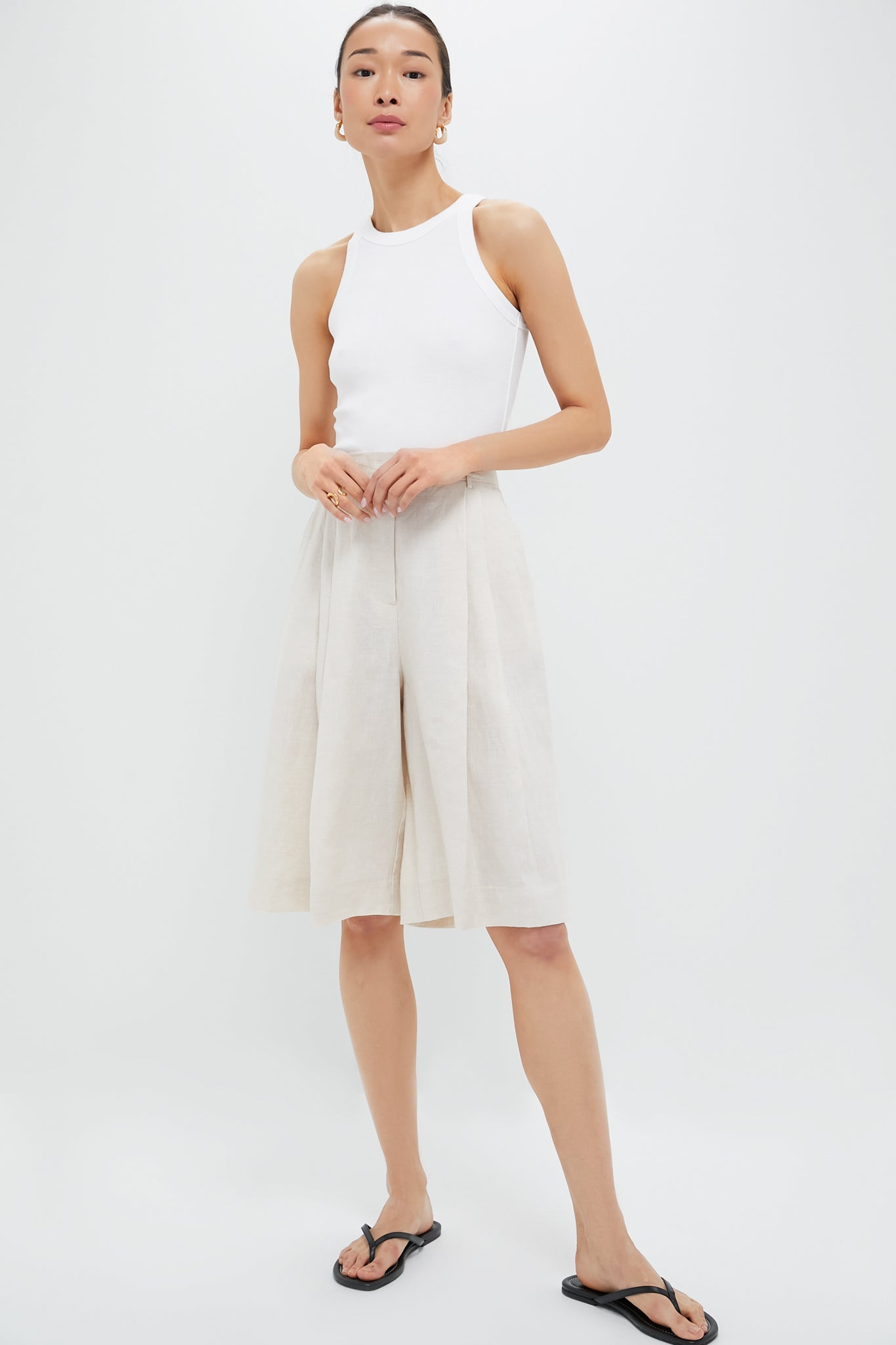 Natural Cruz Linen Short