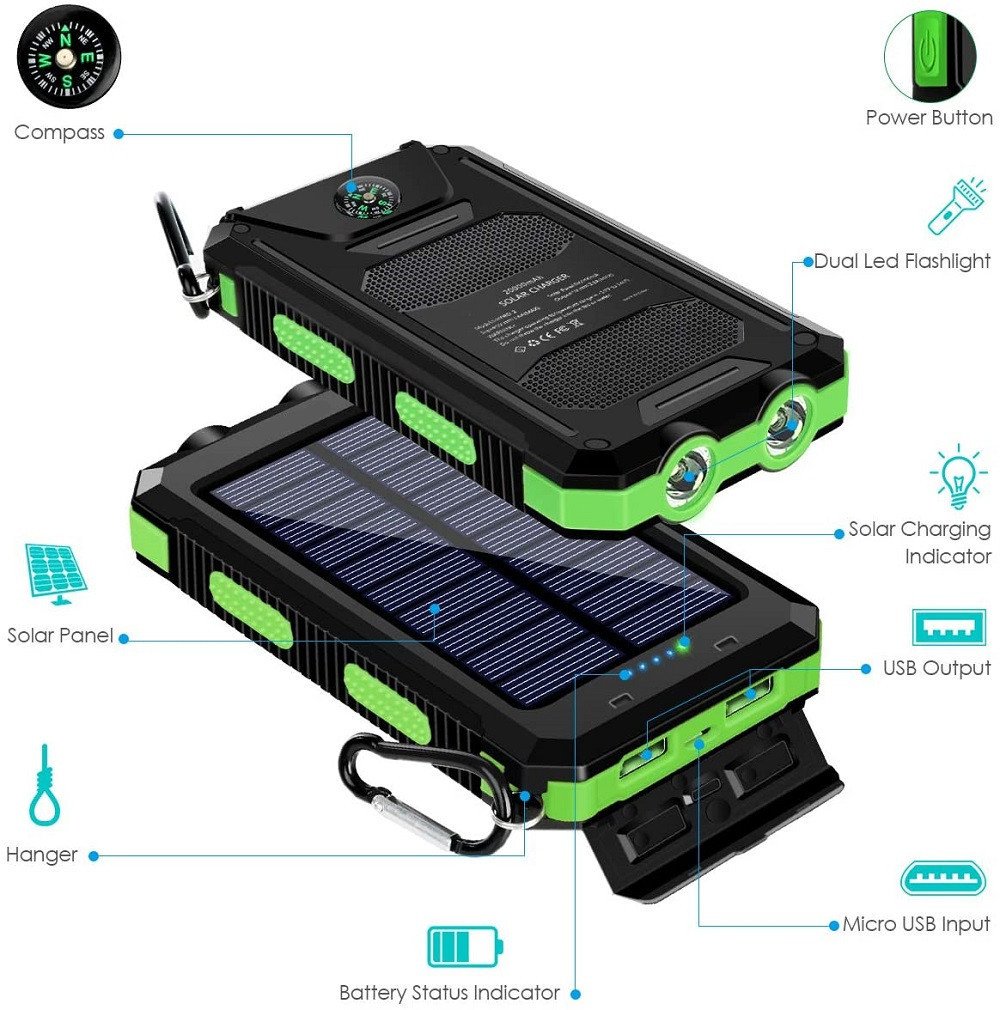 Solar Power BankBuy2 Free Shipping