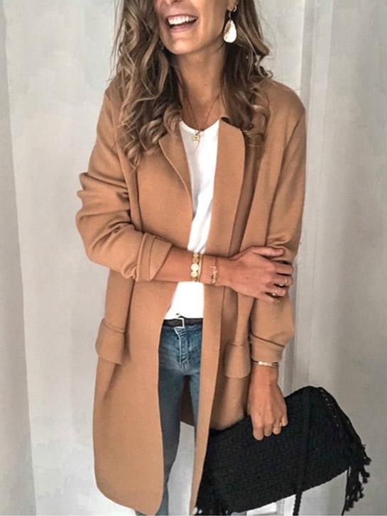 Long Sleeve Casual Blazer Coat