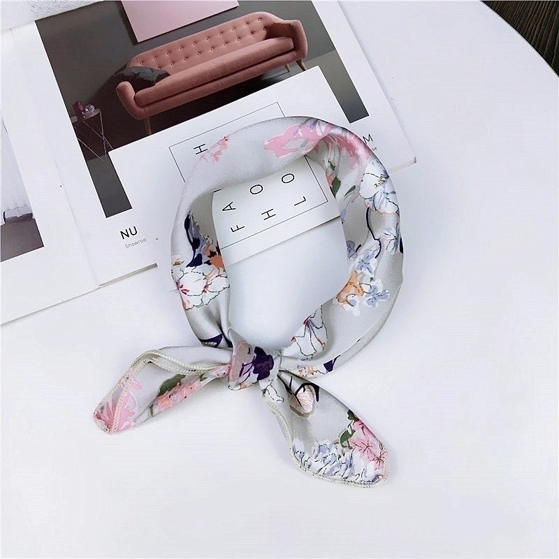New Spring And Autumn Summer Small Silk Scarf Small Square Towel Women's Professional Variety Decorative Printed Scarf Scarf