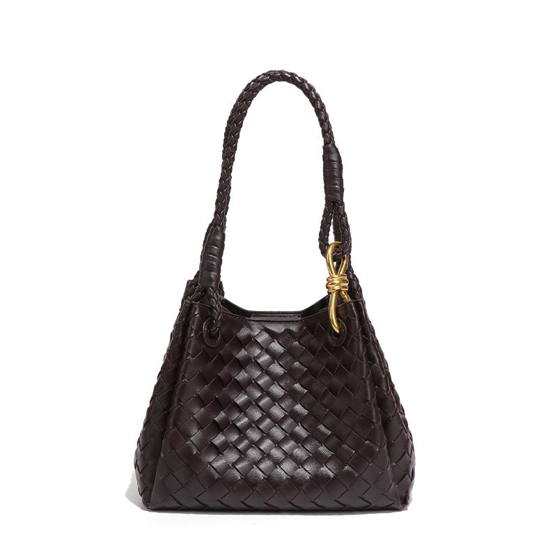 Women's Medium Pu Leather Solid Color Elegant Streetwear Square Magnetic Buckle Tote Bag