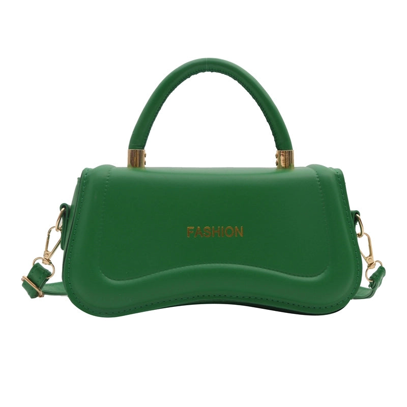 Women's Pu Leather Solid Color Vintage Style Square Flip Cover Handbag