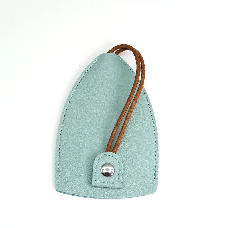 Unisex Solid Color Pu Leather Buckle Card Holders