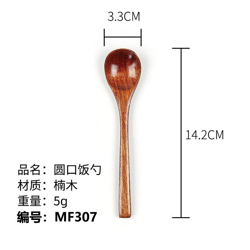 Phoebe Rice Spoon Long Pointed Handle Small Wooden Spoon Long Handle Salad Honey Spoon Wooden Spoon Small Spoon