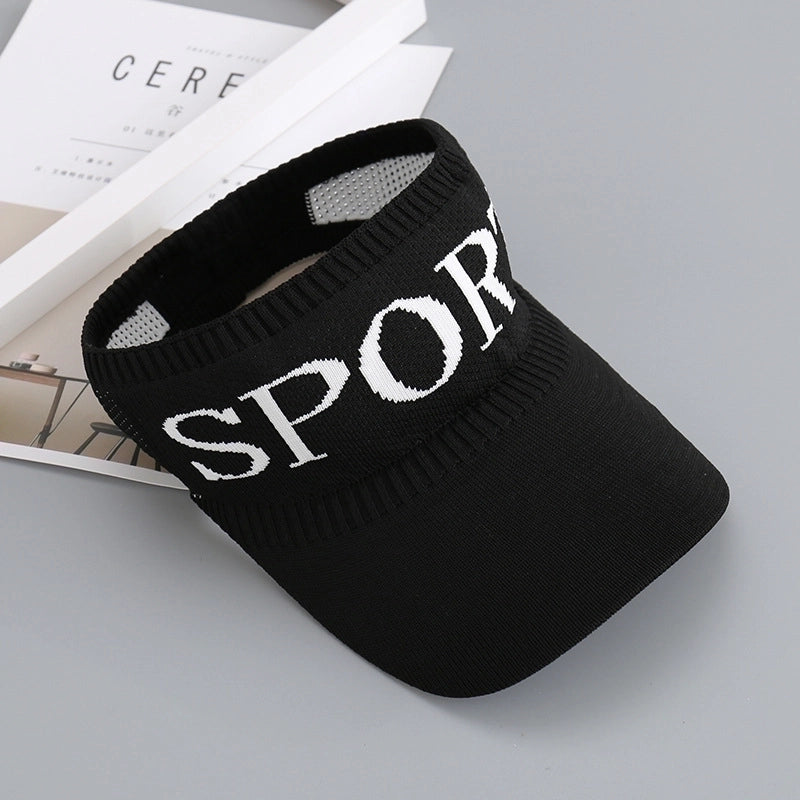 Women's Commute Letter Curved Eaves Sun Hat