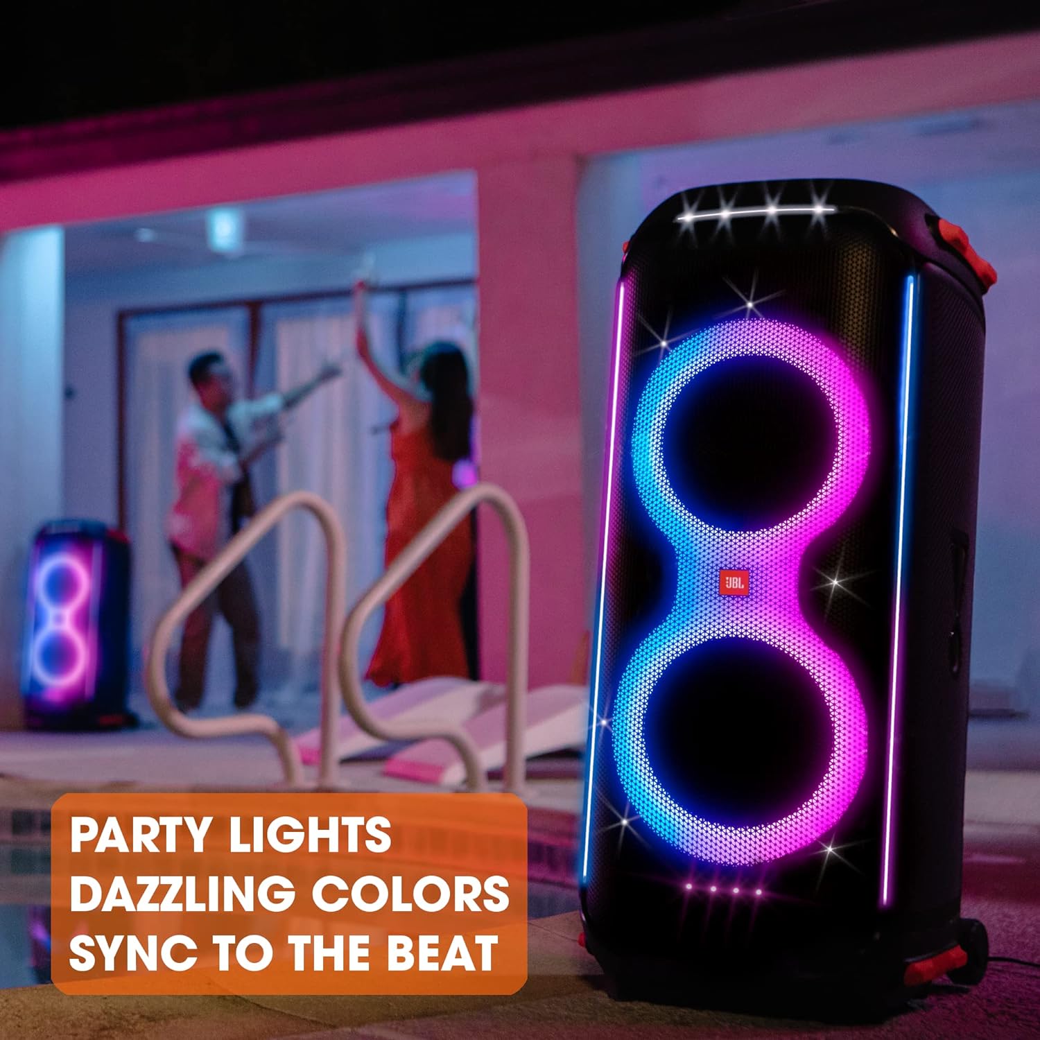 JBL PartyBox 710 - Altavoz de Fiesta con Sonido Potente de 800 W RMS. Luces integradas y dise?o a Prueba de Salpicaduras(Reacondicionado)