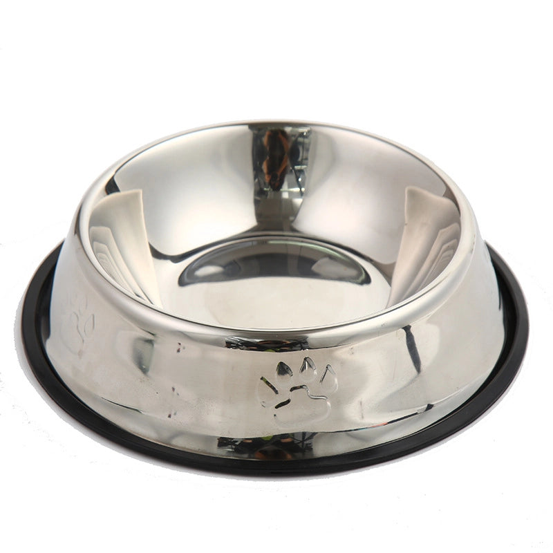 New Anti-tip Stainless Steel Cat Food Bowl Base Pet Bowl Creative Rust-proof Dog Food Utensils Cat Feeding