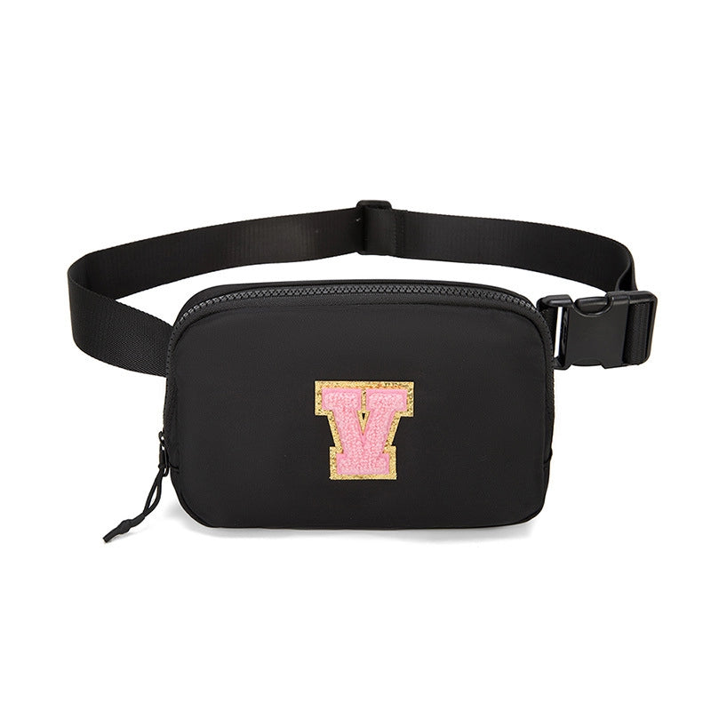 Women's Streetwear Letter Nylon Waist Bags