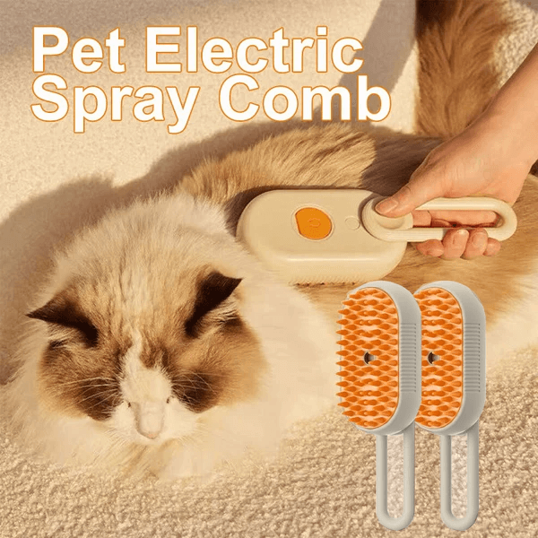 🔥🔥Last Day Low Price in History-- Pet Electric Spray Massager and Steam Brush Comb-❤️❤️Buy 1 Get 1 Free