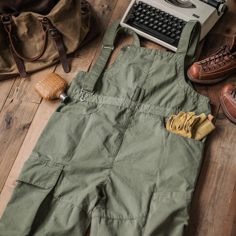 American Retro Multi-pocket Overalls
