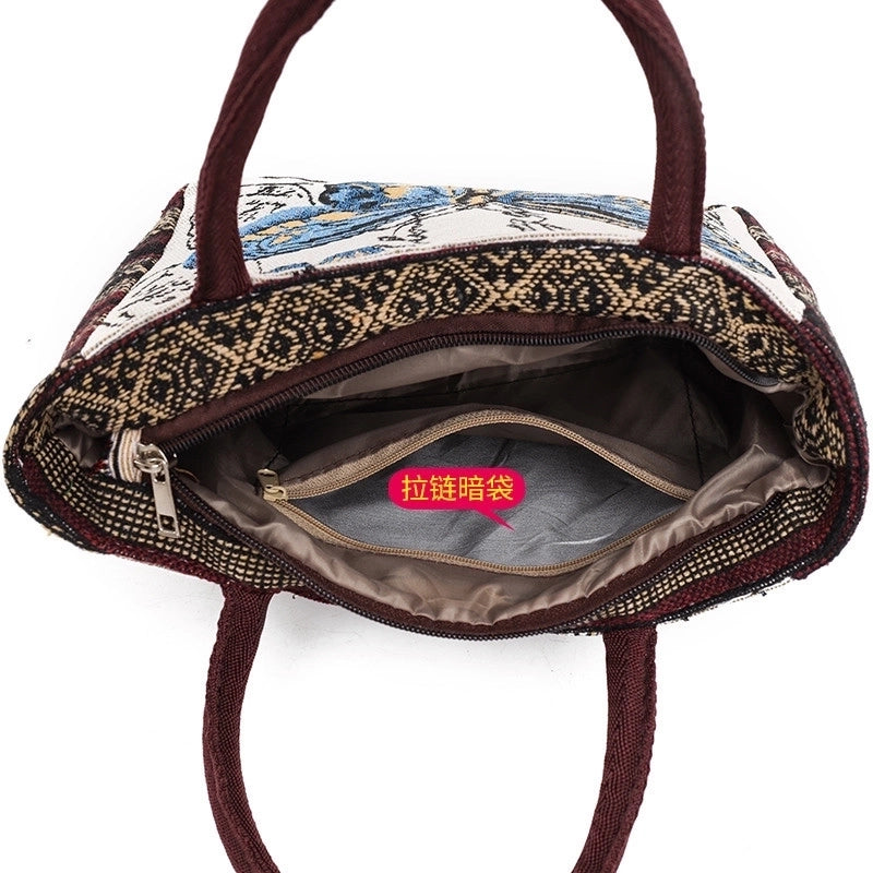 Women's Vintage Style Butterfly Polyester Shopping Bags