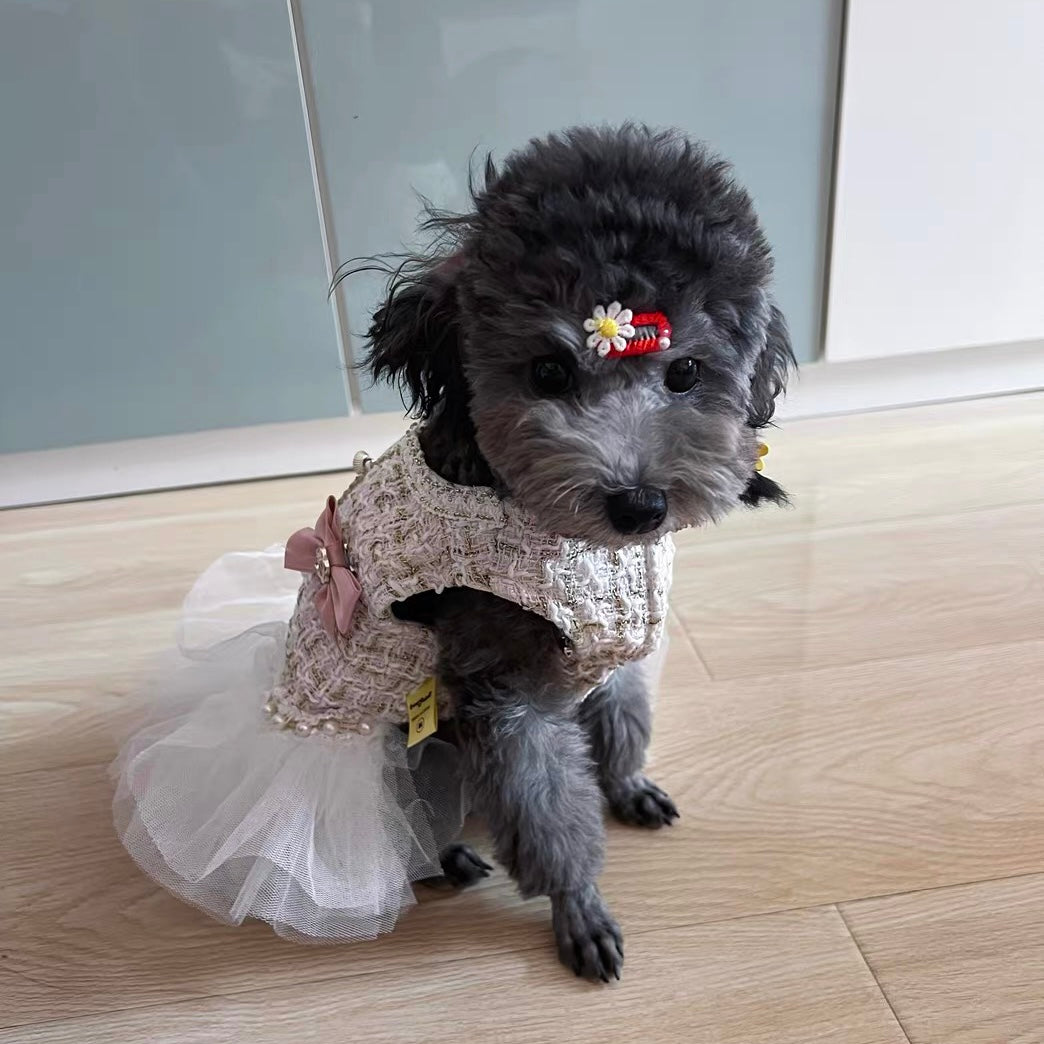 Princess Bowknot Dog Cat Lace Dress