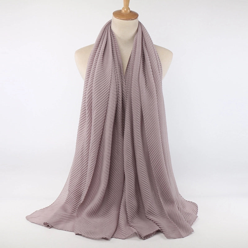 Women's Minimalist Classic Style Solid Color Cotton Scarf