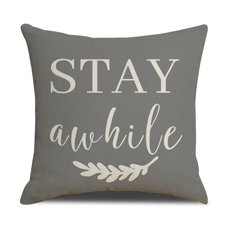 Casual Elegant Minimalist Letter Linen Pillow Cases Couch & Sofa Decor