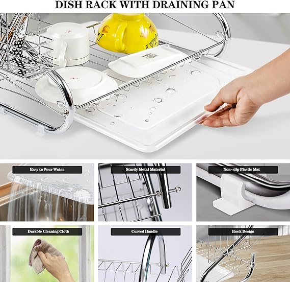 SS Crockery Dish Rack. Kitchen Rack Steel
