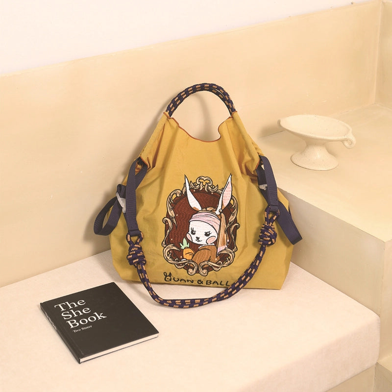 Women's Cute Rabbit Nylon Shopping Bags