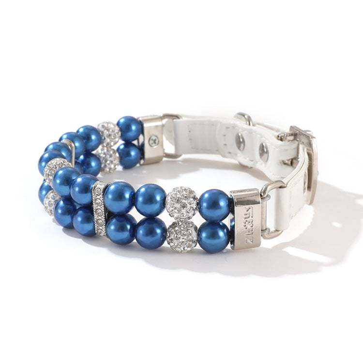 Artificial Pearl Dog Collar&Leash