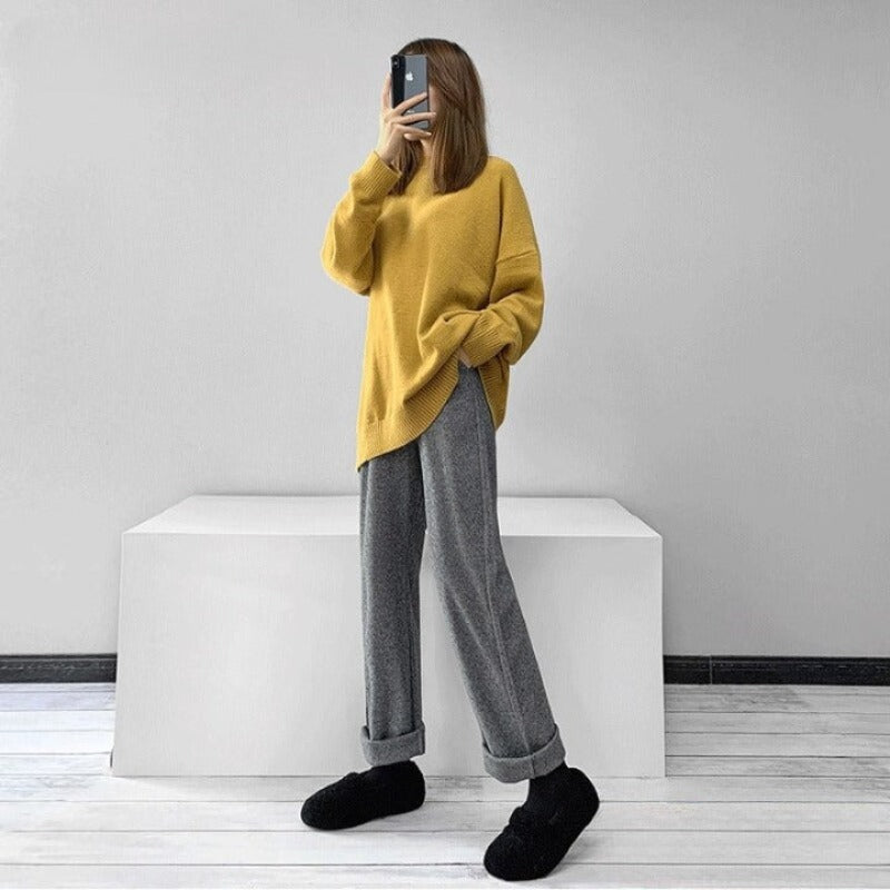 Women's Knitted Wool Pants