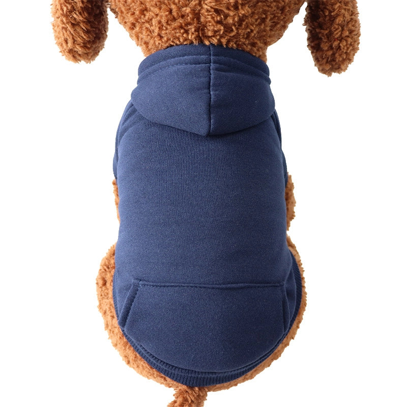 Pet Clothing Autumn And Winter Sweater Pocket Two-legged Clothes Sports Wind Dog Cat Clothes Pet Supplies Manufacturers