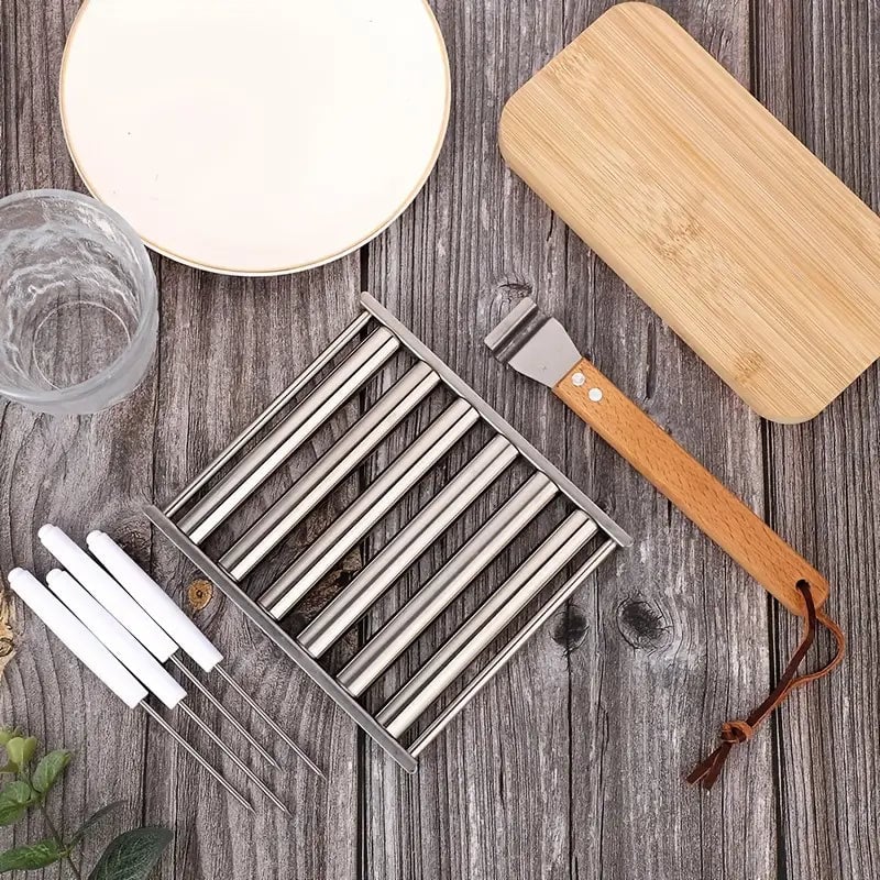 🔥Hot Sale 49% Off –Hotdog Roller Stainless Steel Sausage Roll Rack