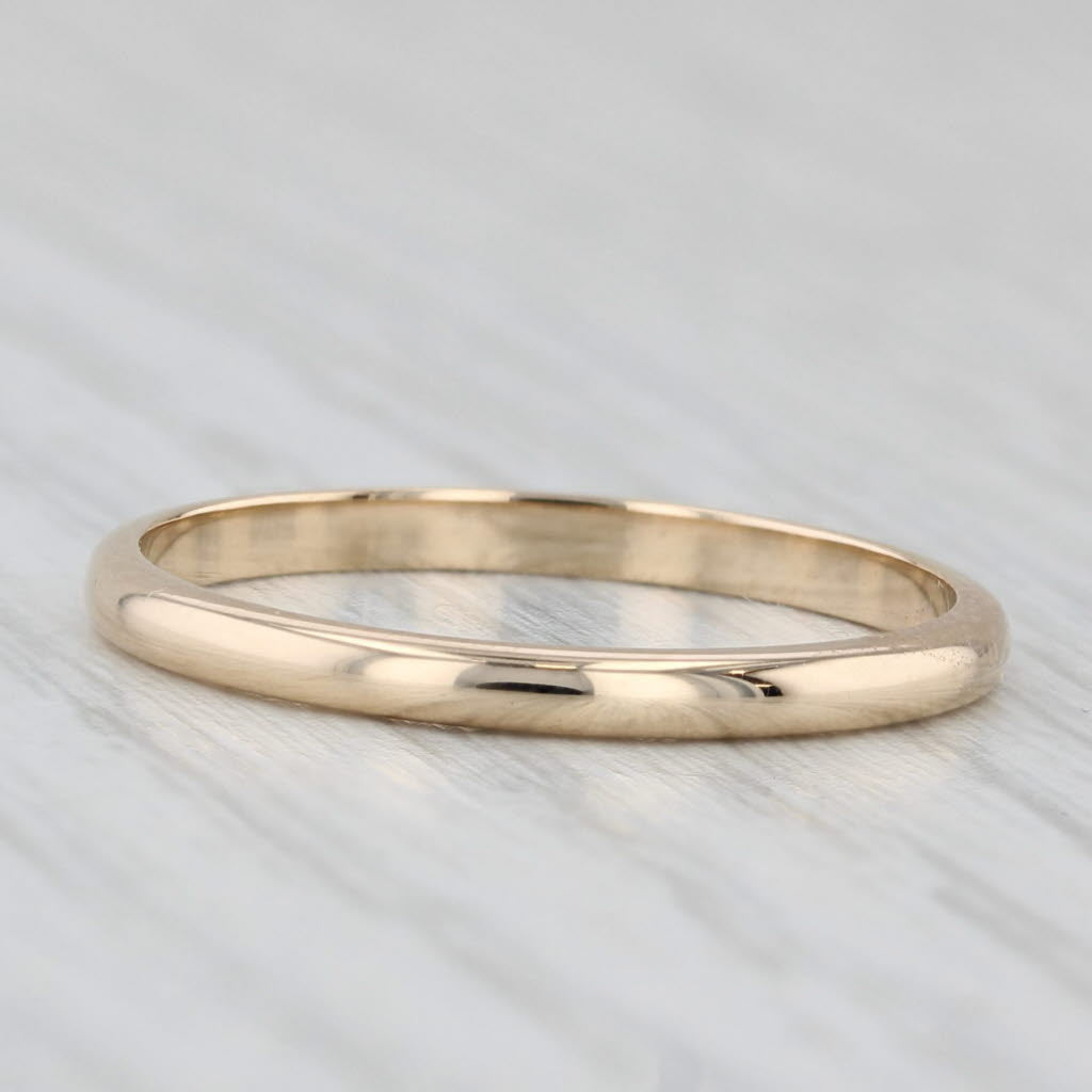 Classic Gold Wedding Band 14k Yellow Gold Size 7 Ring Stackable