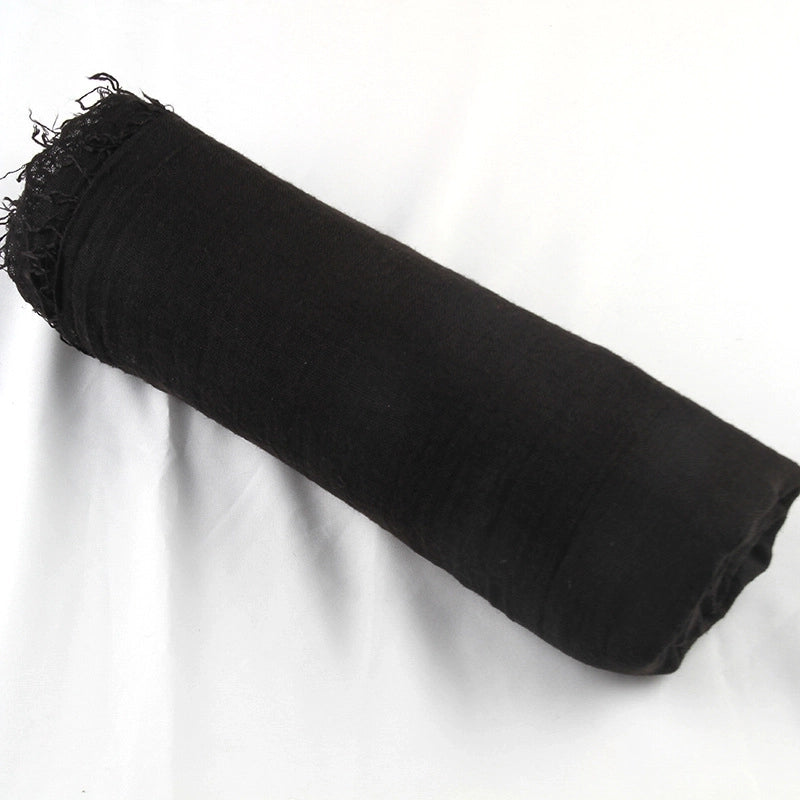 Women's Elegant Lady Minimalist Solid Color Cotton And Linen Scarf