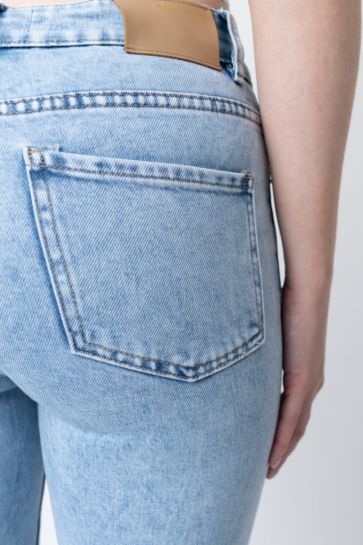 Elke stretch jeans met split