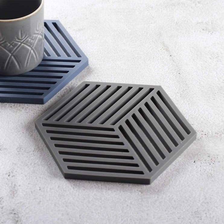 Hexagon Trivet - Cool Grey