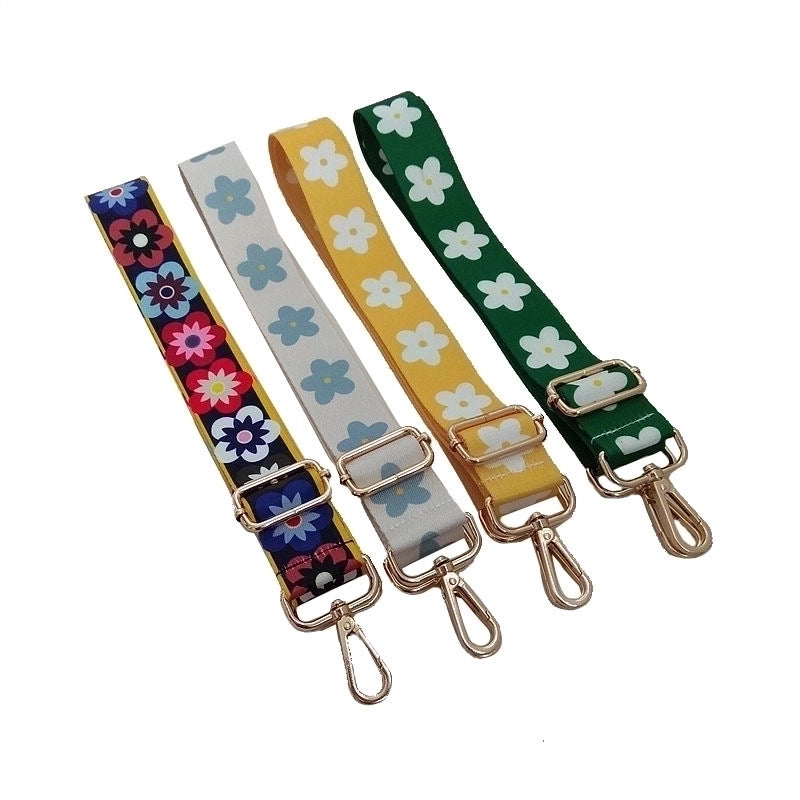New Color Flower Long Shoulder Strap Bag Accessories Adjustable Bag Strap