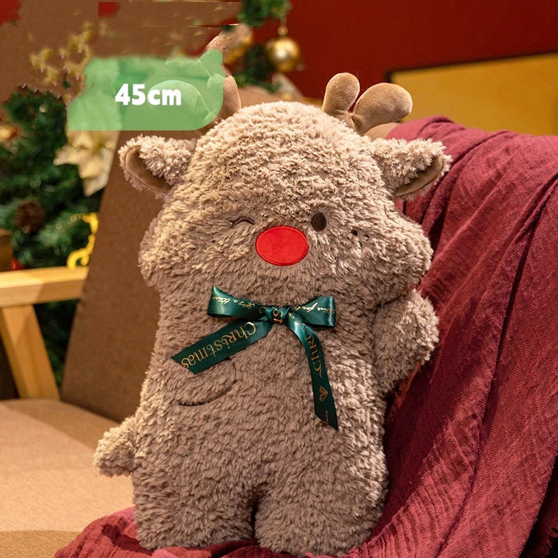 Santa Claus Doll Plush Toy Snowman Elk Tree Pillow Doll Gingerbread Man Holiday Gift New Product