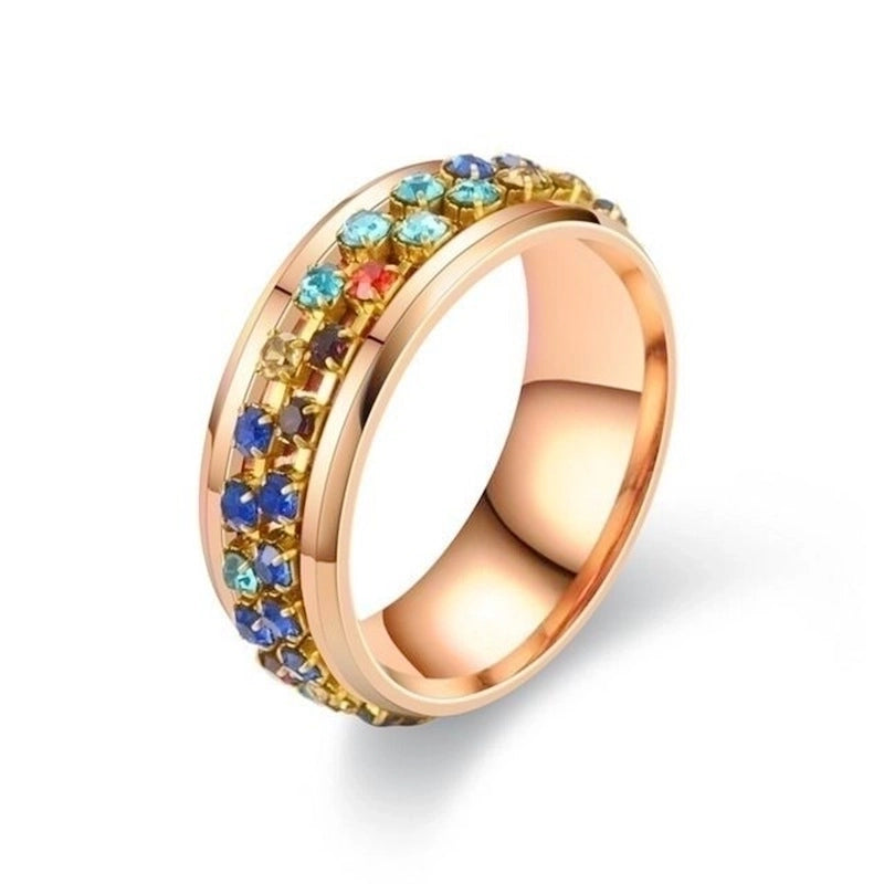 Fashion U Shape Stainless Steel Artificial Gemstones