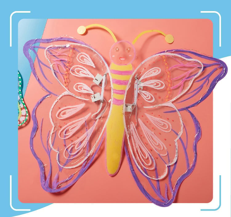 Pintado de mariposas luminosas transparentes DIY🦋Compra 2 Envío Gratis