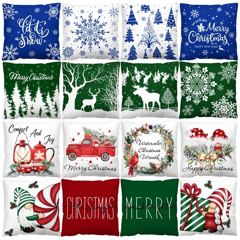 Casual Vacation Letter Short Plush Pillow Cases