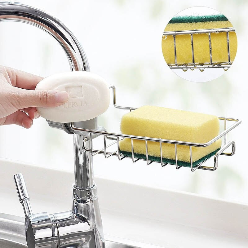 Stainless Steel Finish Sponge Holder